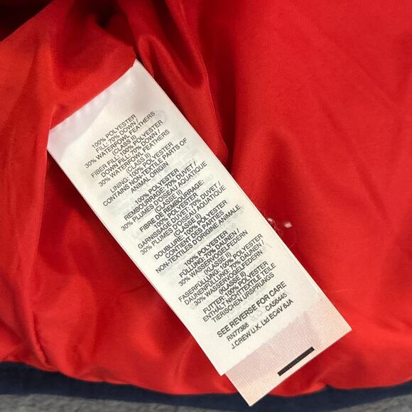 J.Crew Red Plaid Quilted Full Zip Puffer Sleeveless Casual Vest Women's Size S - Picture 4 of 7